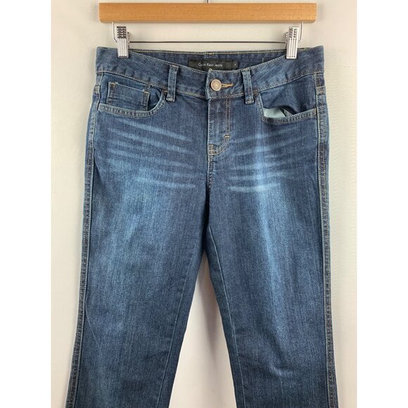 Women's Calvin Klein NWT Blue Bootcut Jeans Size 4 - Picture 3 of 8